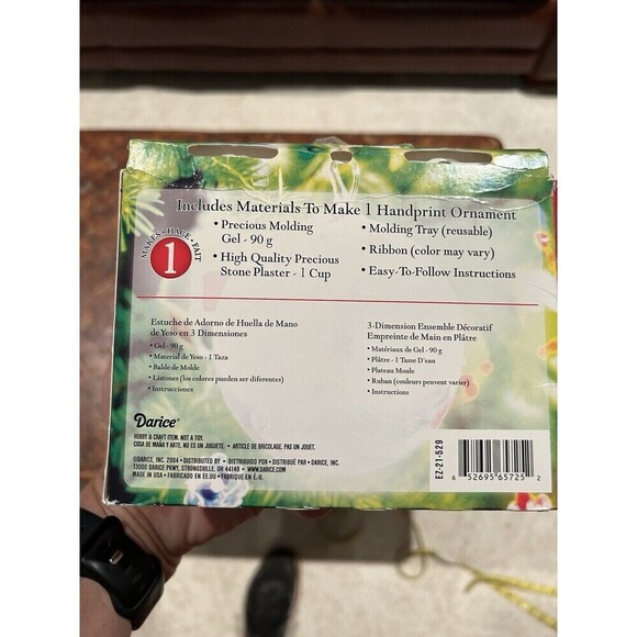 Precious Impressions My Little Hand Ornament Keepsake Kit 3D Hand Mold - Picture 3 of 5